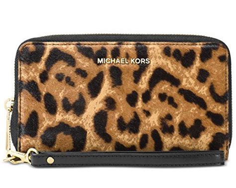 michael kors electronics phone iphone case & wristlet leopard haircalf|Michael Kors iPhone 14 case.